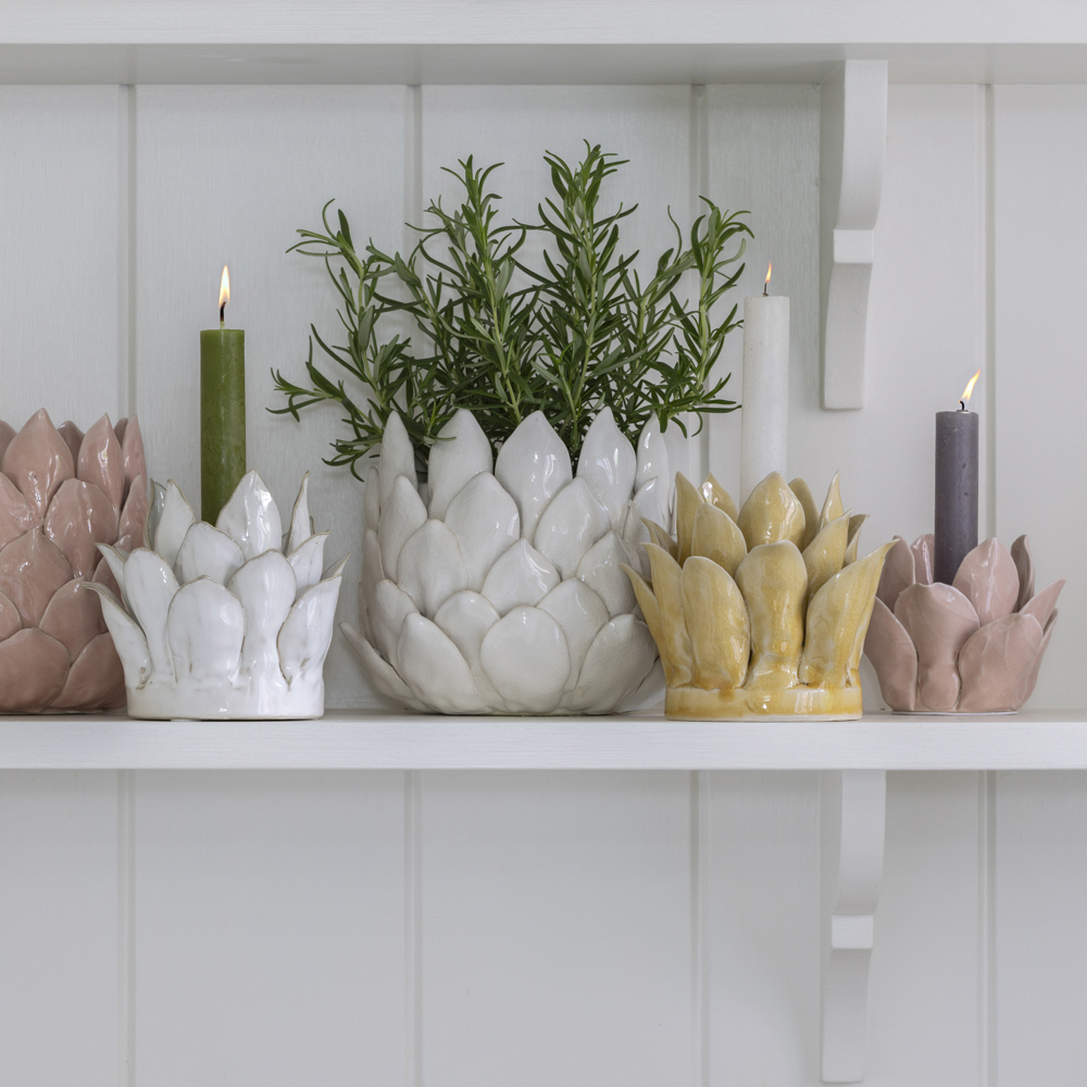 Candle Holder Petals White Medium | Candle Holder Petals Yellow Medium | Candle Holder Petals Blush Small | Planter Petals White | Planter Petals Blush
