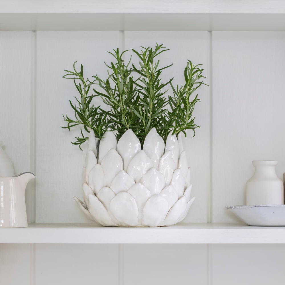 Planter Petals White