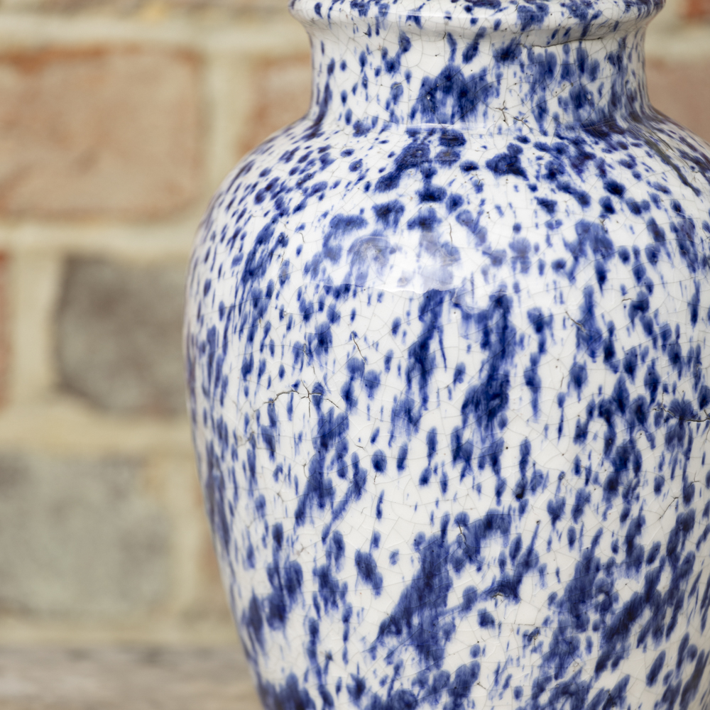 Blue Splatter Vase