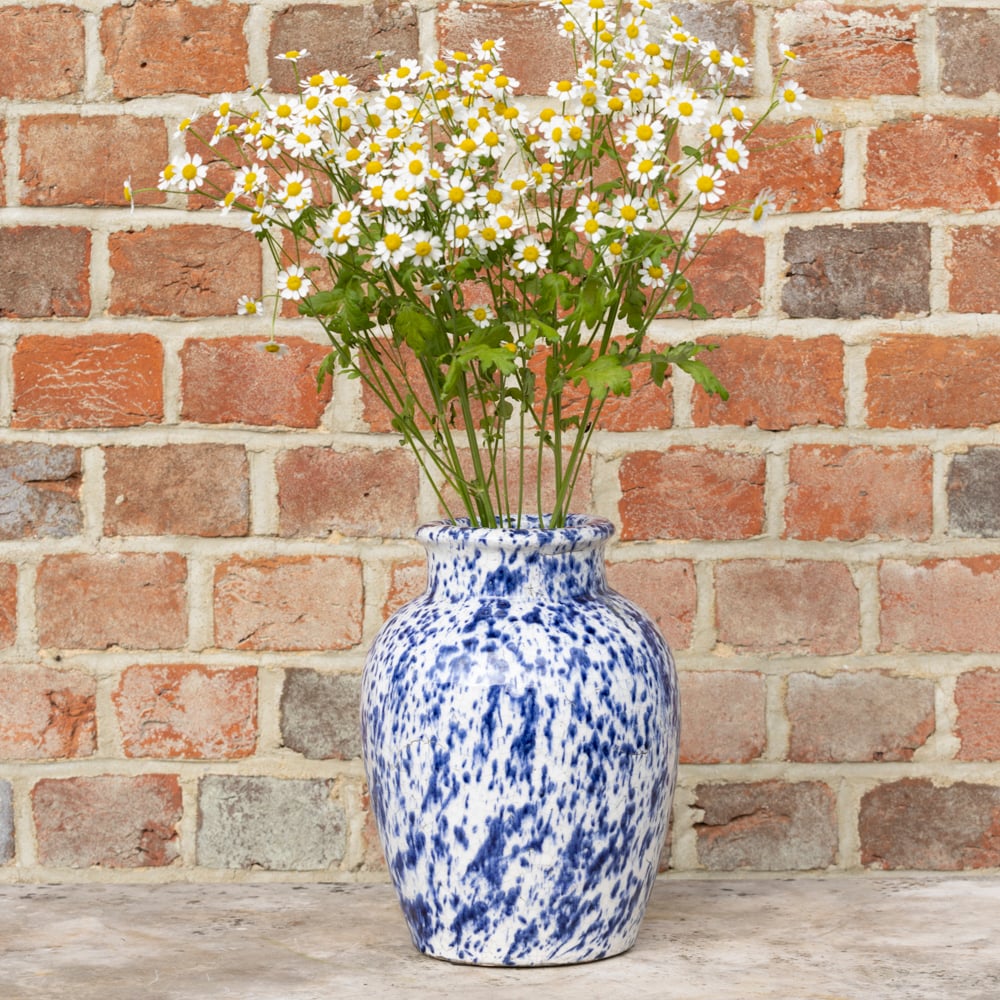 Blue Splatter Vase