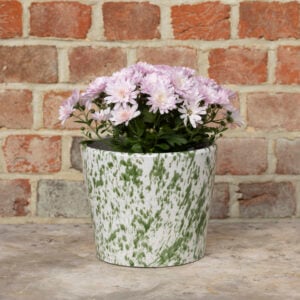 Old Style Dutch Pot Green Splatter