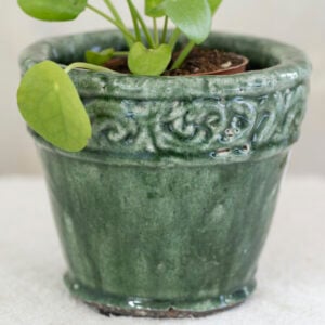 Ornate Planter Green Small