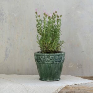 Ornate Planter Green Large