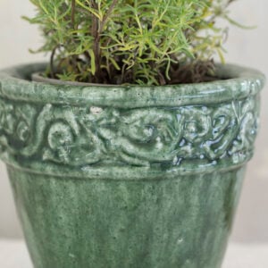 Ornate Planter Green Large