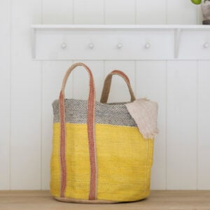 Jute Storage Bag Yellow