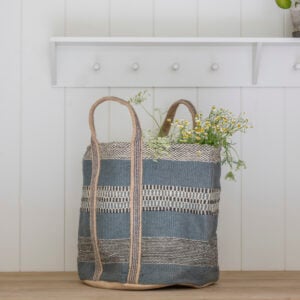 Jute Storage Bag Blue